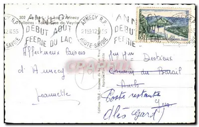 Annecy — Herinnering aan Annecy — Edities van het Bâtiment de Veyrie — Achterkant