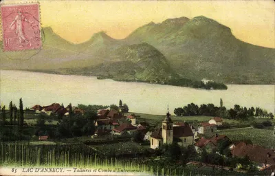 Lago d'Annecy — Talloires e Combe d'Entrevernes — Editor não identificado, n° 85