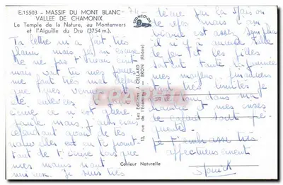 चमोनिक्स की घाटी — प्रकृति के मंदिर और ड्रू के शिखर (3754 मीटर) — जे. सेलर्ड के संस्करण (रोन) — पीछे