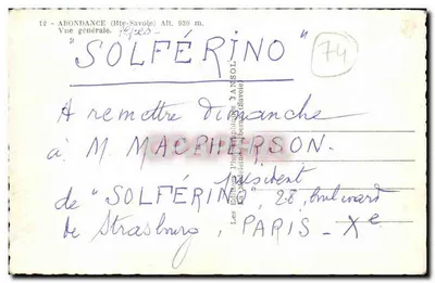 Solférino — Vista geral — Janssot — Verso