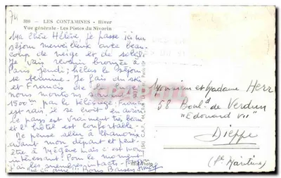 Les Contamines - Zima — Ogólny widok - Trasy Nivorin — Rewers