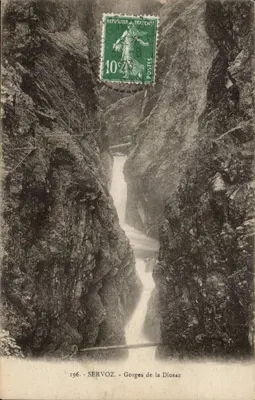 Gorges da Diosaz — Servoz — editor L. Faurez, n°196