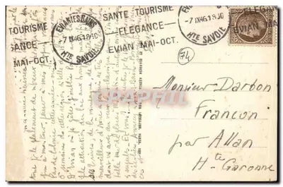 Massif du Mont-Blanc — CHAMONIX-MONT-BLANC — LLn. — n°593 — Rewers