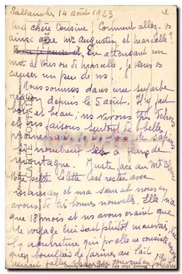 As Gorges da Frasse — Sallanches — Hte-Savoie — n°298 — Verso