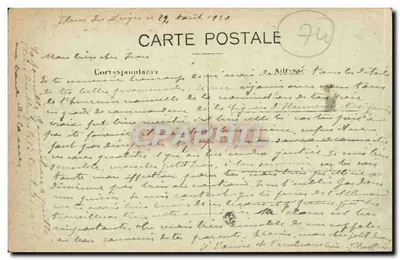 O Mont-Blanc visto da Aiguille de Varens — n°306 — L. Morand, foto edit. Més. ve — Verso