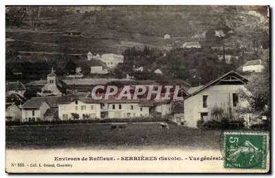 Serrières (Savole) — Pełny widok — Zbiór L. Grimal, Chambéry, nr 855
