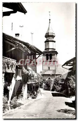 Yvoire (Haute-Savoie) — A Igreja — Bilhete postal antigo n°201, editor Combiér