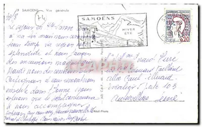 Samoëns — Ogólny widok — C.A.P. (wydawca) nr 63 — Rewers