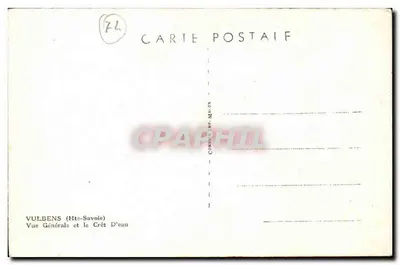 Vulbens (Hoog Savoie) — Algemene uitzicht en het Crêt d'eau — Combier Imp. Malon — Achterkant