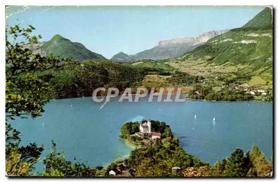 Lago de Annecy — Castelo e baía de Talloires — Edições G. Mouche