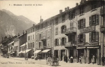Modane - Bairro da Estação — Vignoud, Tabacs, Modane — Cl. B.F.C.
