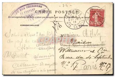 SIXT (Haute-Savoie) — Wasserfälle Foutany und Gouille — Collect, H. C. — Rückseite
