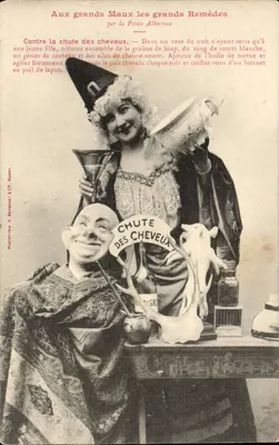 Aux grands Maux les grands Remèdes — par la Peisie Albertine — Fototipo A. Bessemer & Cie, Nancy