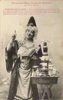 Petite Albertine — remédios contra os calos nos pés — Fototipia A. Bresset & Cie, Nancy