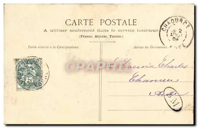 Bruxa preparando um remédio contra a esterilidade — por la Petite Albertine — Phototype A. Bereret & Cie, Nancy — Verso