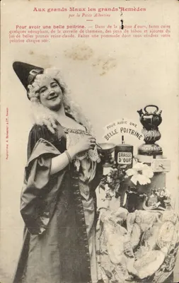 Petite Albertine — Aux grands Maux les grands Remèdes — Fototipo A. Berneret & Cie, Nancy