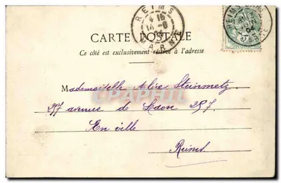 Julho — calendário de 1904 — editor Hébert & Cie, Nancy — Verso