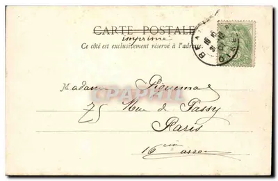 Eu trago a esperança — 1901-1902 — Fototipia A. Bergeret et Cie, Nancy — Verso