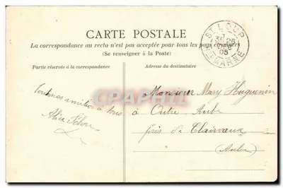 手持菊花的女子 — 花与语言 — Hélorphie Dugau 和公司，南特 — 背面