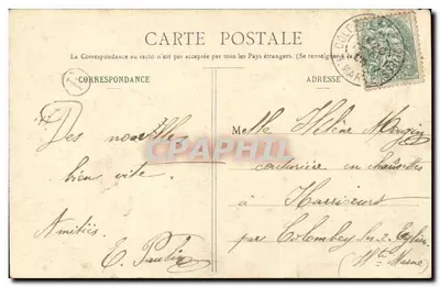 Junge Frau zum Verloben — Gebote — Photographie A. Bearenet & Cie, Nancy — Rückseite
