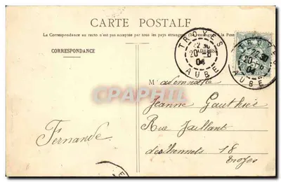 Duas jovens mulheres — Santa Joana — Fototipia A. Berney & Cie, Nancy — Verso