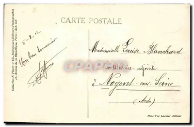 Escola Normal de Ginástica e Esgrima de JOINVILLE-le PONT — Assalto do Portique — Coleção F. Flury & Cie — Verso