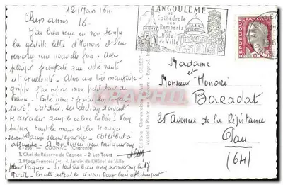 Cognac — Kasteel, wijngaarden, plein en tuin — Edities Véritéchaux Foto al Broure — Achterkant