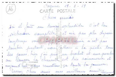 Interior da destilaria de Cognac — Cognac — Edições Van der Belles — Verso