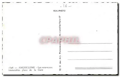 Angoulême — Nowe budynki na placu Gare — Cap — Rewers