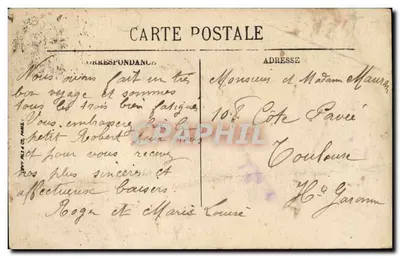 Angoulême — O Palácio de Justiça e o Hotel do Palácio — N.G. — N° 115 — Verso