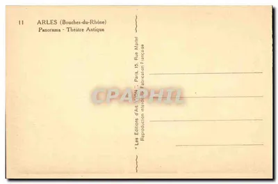 Arles (Bouches-du-Rhône) — Panorama - Stare Teatr — Les Éditions d'Art AYON, Paryż — Rewers