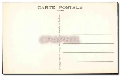 Ascain (B.-P.) — A Praça da Igreja, o Presbitério e a Rhûne — M.D. (editor) — Verso