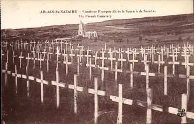 Ablain-St-Nazaire — Frans militair kerkhof genaamd de Sucrerie de Souchez — MTIL