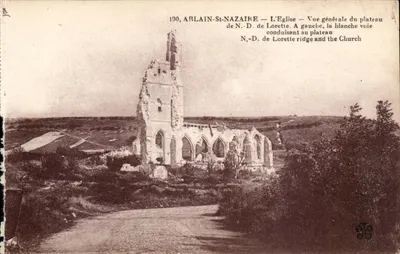 Ablain-St-Nazaire — Katedra — Ogólny widok plateau NMP Lorettki