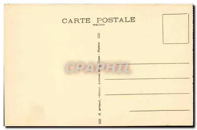 Alençon — L'Hotel des Postes — G. Artaud, editore, Nantes — Verso