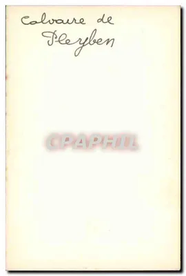Calvaire de Plerbén — editor desconhecido, n° de série 14 — Verso