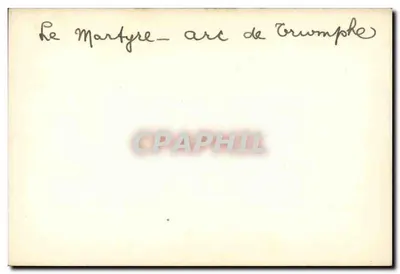 O Martírio — arco do Triunfo — Verso