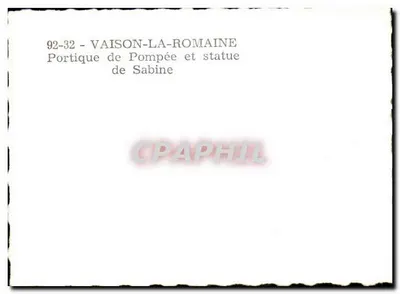 Vaison-la-Romaine — Portique de Pompée e estátua de Sabina — 92-32 — Verso
