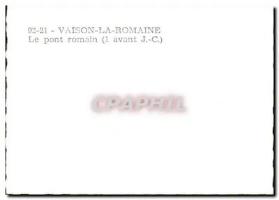 वैसन-ला-रोमेन - रोमन पुल (1 ई.पू.) - संख्या 92-21 — पीछे