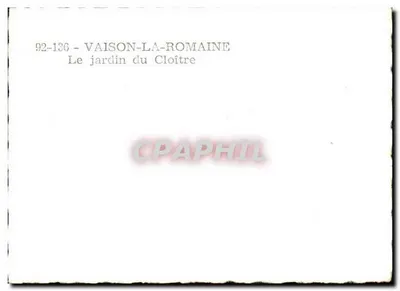 Vaison-la-Romaine — O jardim do Claustro — 92-136 — Verso