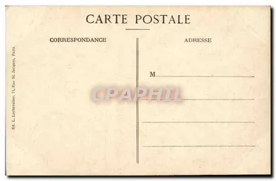 Castelo de Malmaison — Retrato da Imperatriz Joséphine — Ed. L. Lechevallier, Paris — Verso