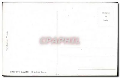 Scena antica con statue — editore Marfori Savini, n° 612 — Verso
