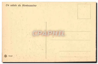 Montecassino - S. Benedetto — editor STB, n° 62296 — Verso