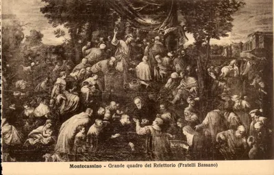 Montecassino — Grande quadro del Refettorio — Fratelli Bassano