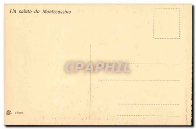 Montecassino — Grande quadro del Refettorio — Fratelli Bassano — Verso