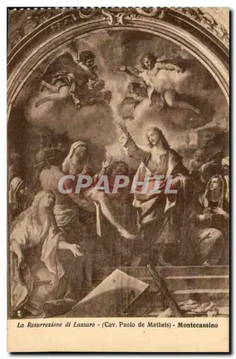 A Ressurreição de Lázaro — Cav. Paolo de Matheis — Montecassino