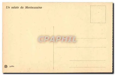 Montecassino - Crocifisso do século XIII — editor STB, n° 54880 — Verso
