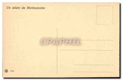 Crucificação — afresco da cella superiore do mosteiro de Montecassino — editor Sc. Beur — Verso