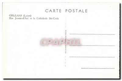 Orléans — Rue Jeanne-d'Arc e a Catedral de São Crisóstomo — Héloïse Gravier & Gombien Nacón — Verso
