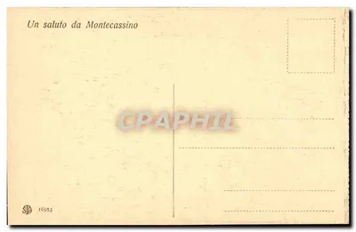 Badia di Montecassino — Tumba de S. Benedetto e Catedral vista do órgão — STP 16953 — Verso